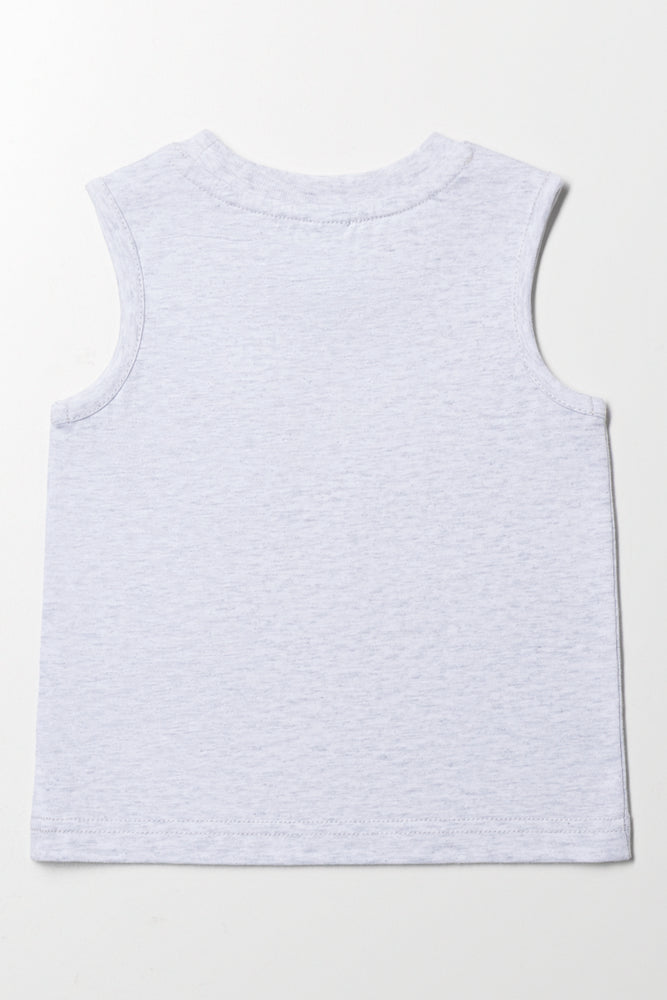 Sleeveless T-Shirt Grey (2)