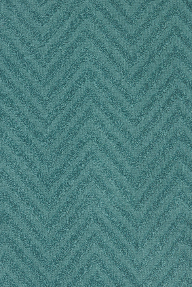 Textured Fringe Guest Towel Blue (2)