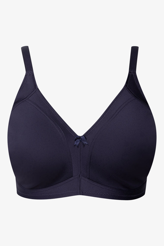 Plus Size 2 Pack Smooth Non Padded Wire Free Bras Blue (2)