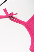 3 Pack Bow Strappy Vests Black And Pink (2)