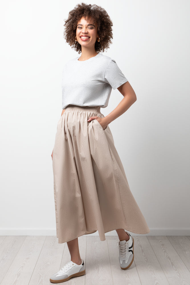 Short Sleeve Crew Neck T-Shirt Light Grey (1)