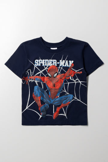 Spider-Man Short Sleeve T-Shirt Navy
