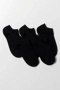 5 Pack Cotton Lowcut Socks Black
