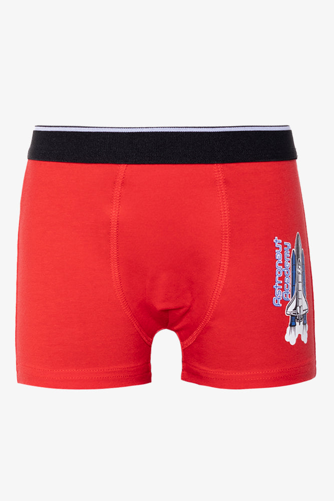 3 Pack Knit Boxer Red (3)