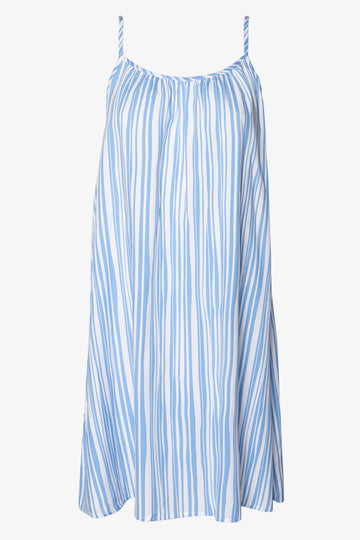 Strappy Dress Blue & White