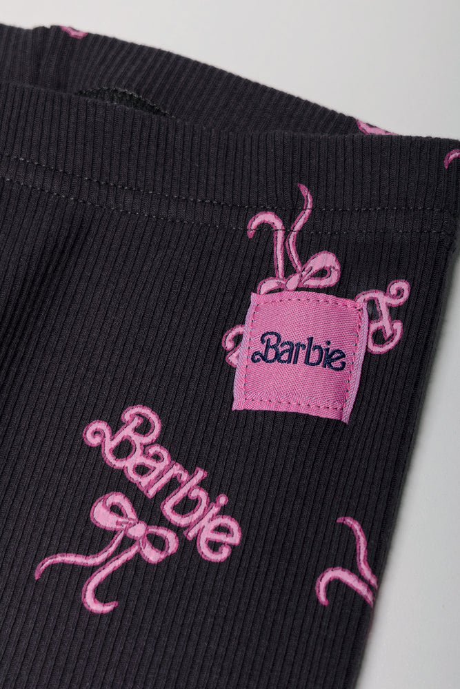 Barbie Rib Long Legging Grey