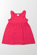 Big Bows Baby Doll Dress Cerise