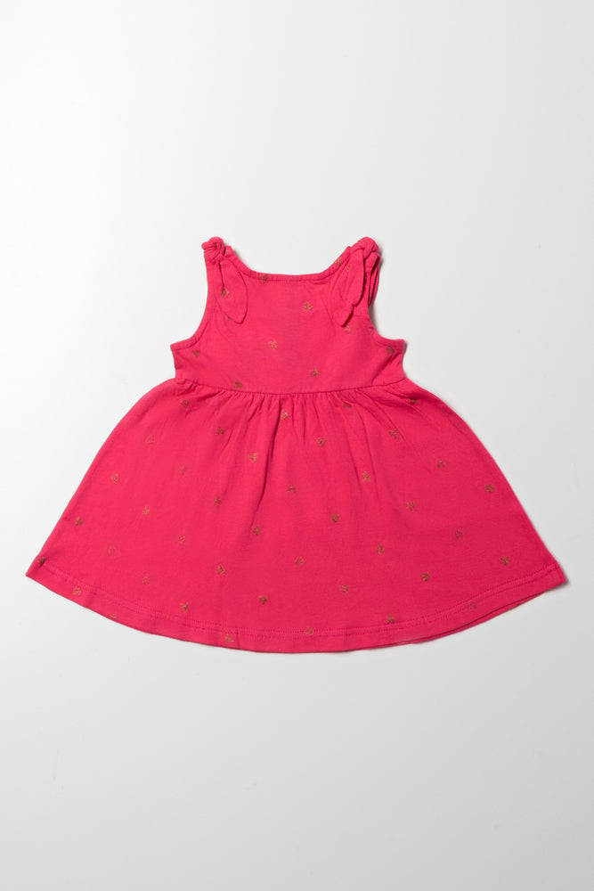 Big Bows Baby Doll Dress Cerise (2)