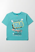 Sequin Tee Blue