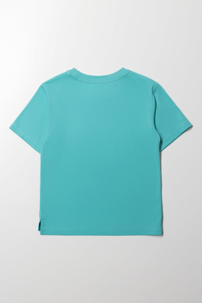 Sequin Tee Blue (2)