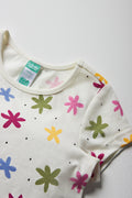 2 Pack Flower Short Sleeve T-Shirts Peach (2)
