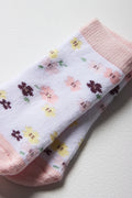 5 Pack Butterfly And Flower Socks Pink (4)