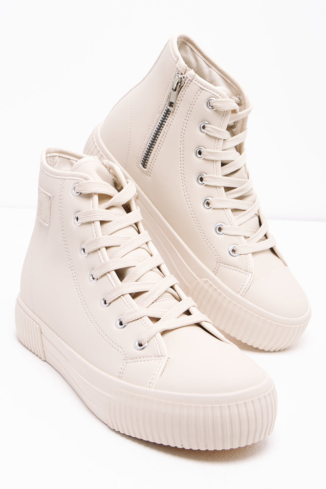 Tonal High Top Sneaker Natural
