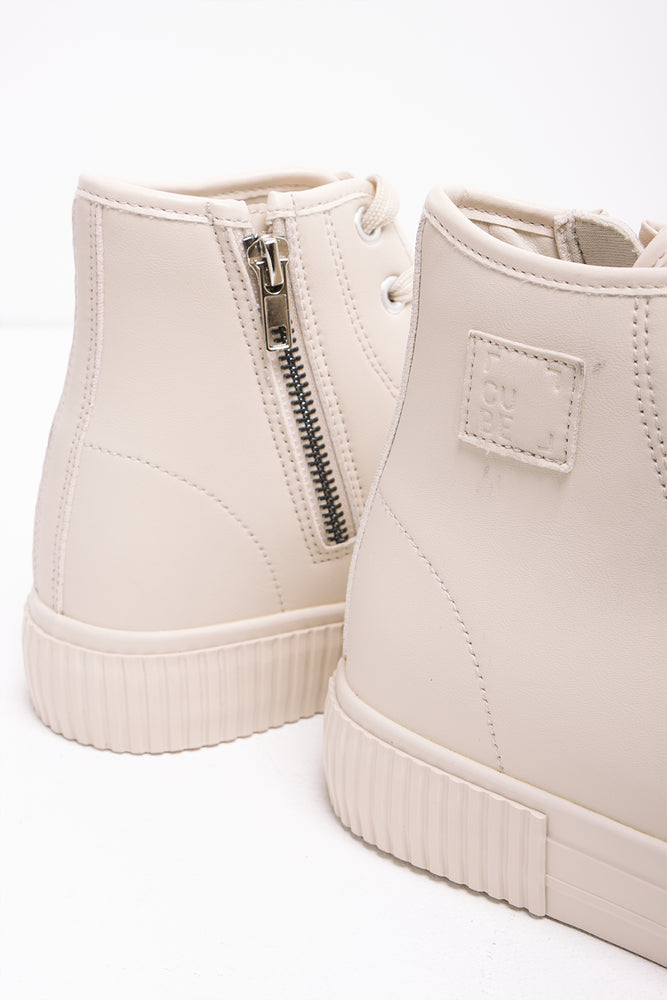 Tonal High Top Sneaker Natural (3)