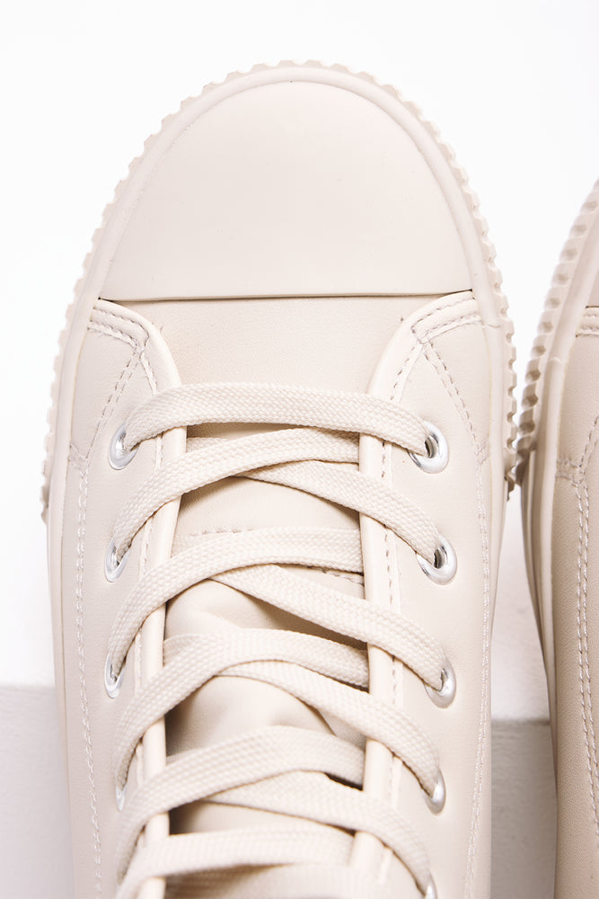 Tonal High Top Sneaker Natural (4)