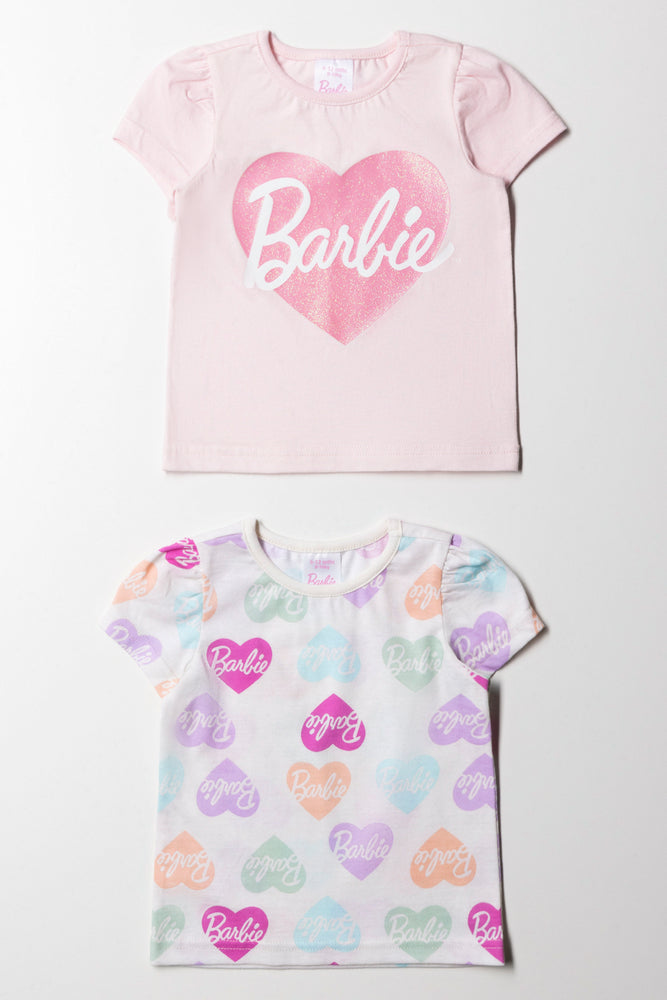 Barbie 2 Pack T-Shirt Pink
