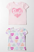 Barbie 2 Pack T-Shirt Pink