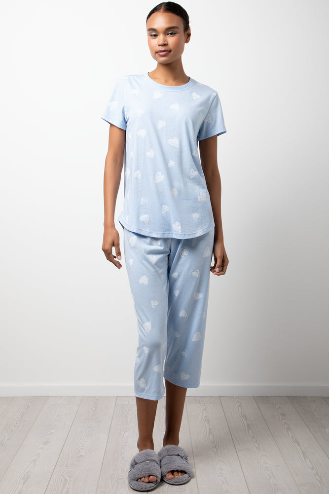 Heart Pyjamas Blue