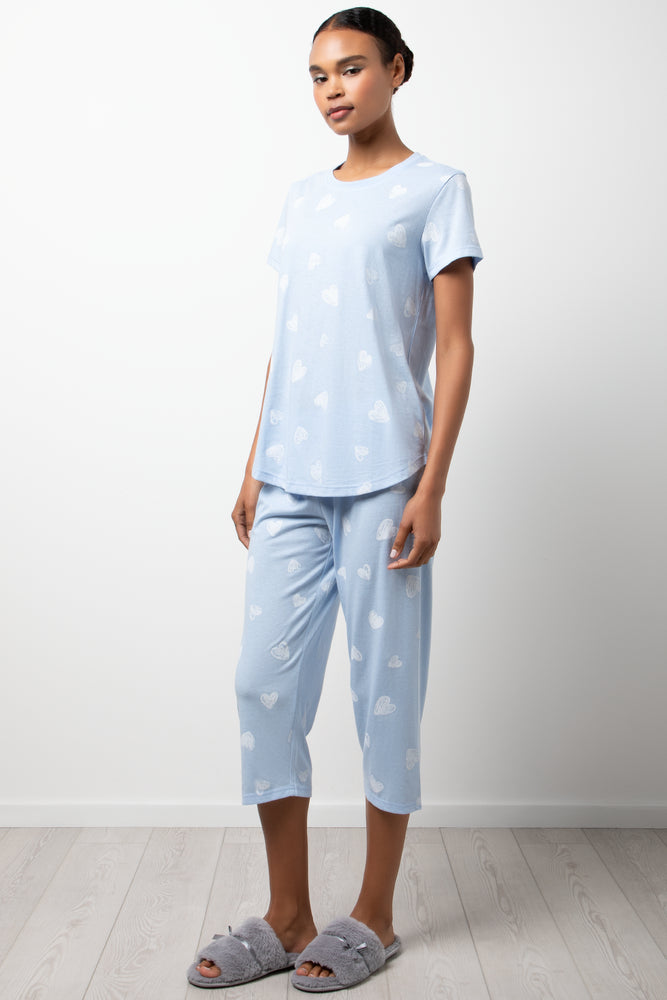 Heart Pyjamas Blue