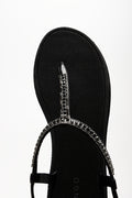 Jelly Thong Sandals Black (4)