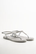 Jelly Thong Sandals Light Grey