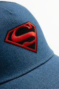 Superman Embroidered Peak Cap Blue (2)