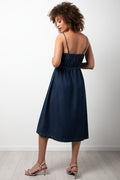 Strappy Denim Midi Dress (2)