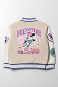 Minnie Mouse Baseball Jacket Natural (3)
