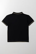 Colourblock Fashion Golfer Black And Sage (2)