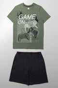 Gamer Short Sleeve Pyjamas Green