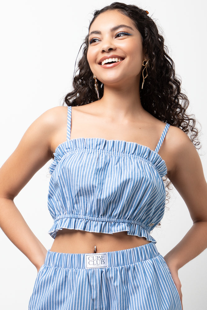 Strappy Cami Cotton Poplin Multi