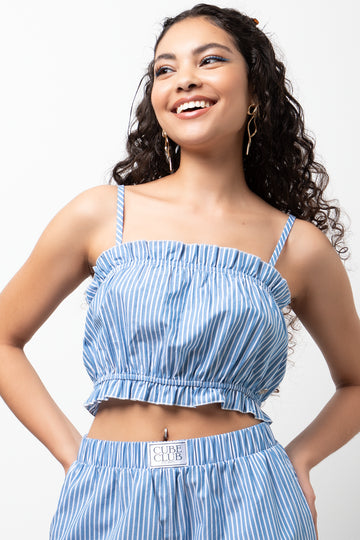 Strappy Cami Cotton Poplin Multi