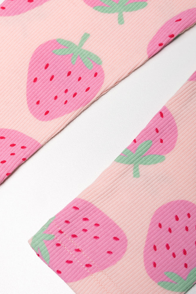 Strawberry Leggings Peach