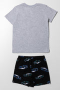Racing Car Short Sleeve Pyjama Set Grey (3)