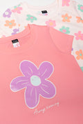 2 Pack Floral Short Sleeve T-Shirts (1)