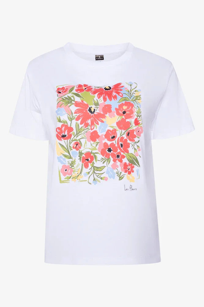 Floral Print T-Shirt White