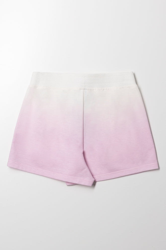 Ombre Knit Shorts Pink (2)