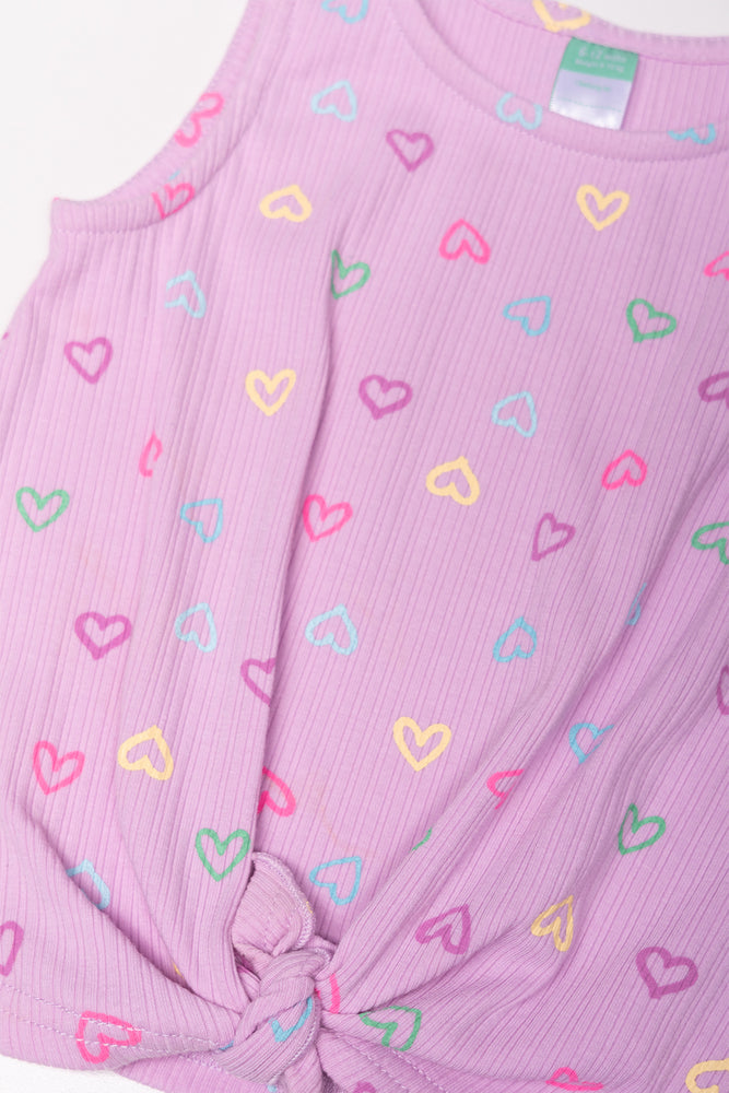 Flare Pants Set Purple (1)