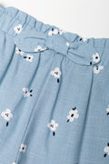 Floral Shorts Light Blue (1)
