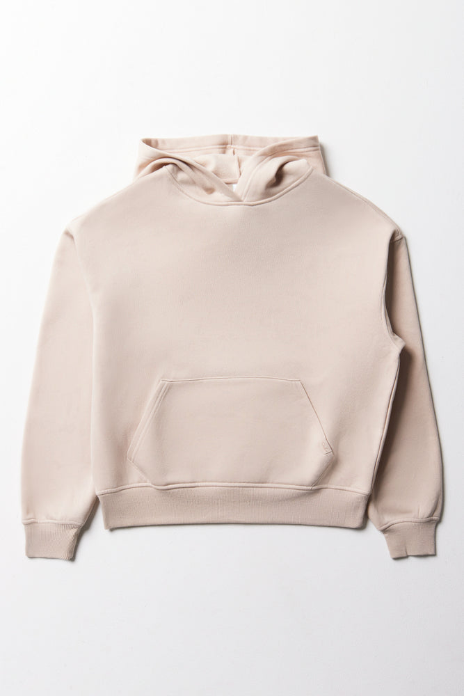 HOODED TRACK TOP SIMPLY TAUPE