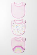 3 Pack Bibs Pink
