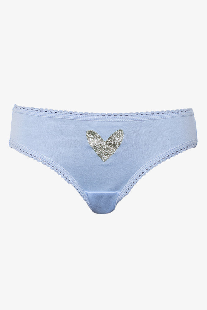 3 Pack Bikini Panties Purple, Blue And Peach