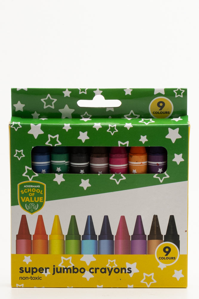 9 Piece Jumbo Wax Crayons