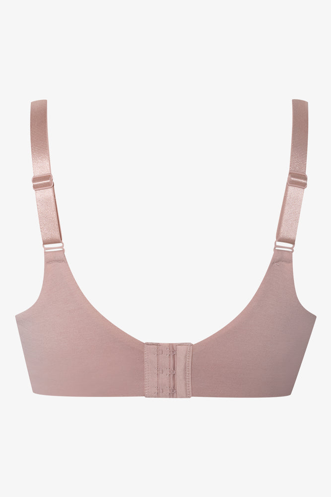 Cotton Wire Free Non Padded Bra Pink (1)