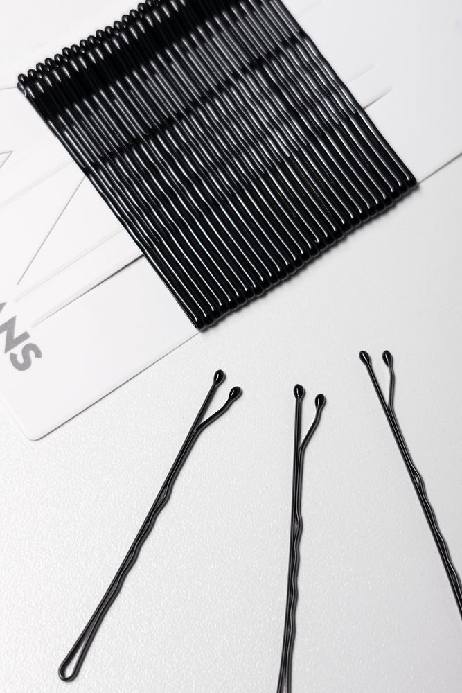 30 Pack 6Cm Hair Grips Black