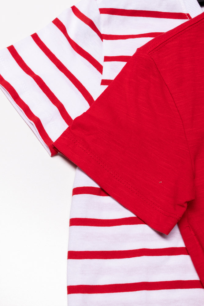 2 Pack T-Shirts Red (1)