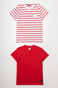 2 Pack T-Shirts Red (2)