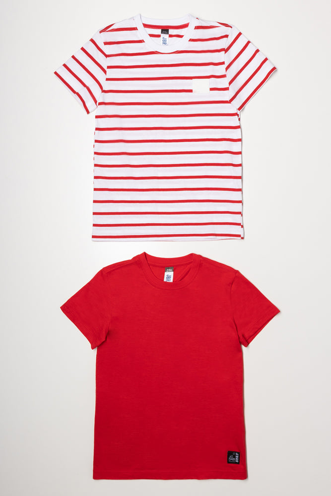 2 Pack T-Shirts Red (2)