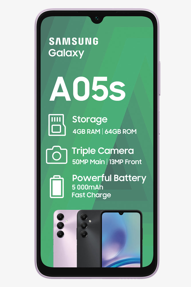 BRADIAN CELL C SAMSUNG A05S 6.6 LTE 64GB VIOLET MM (1)