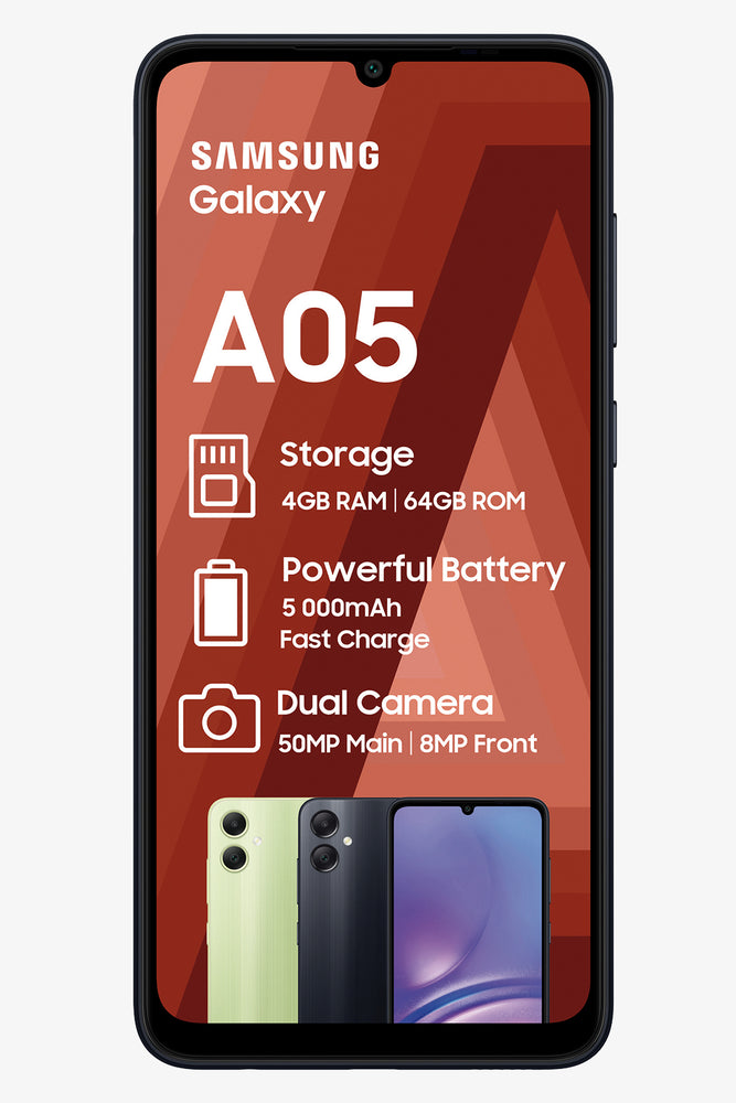BRADIAN CELL C SAMSUNG A05 64GB BLACK EV (1)